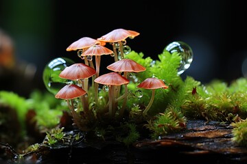 Wall Mural - mushroom in the forest