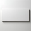 simple plain white paper nameplate concept
