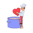 Cook's Heartfelt Recipe, A Chef's Love-Infused Dish