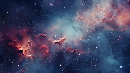 Wall Mural - nebula and galaxies in space. abstract cosmos background. generative ai.
