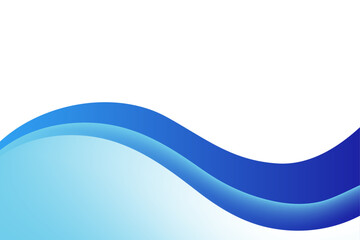 wave Stylish blue lines on white background