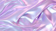 Seamless iridescent silver holographic chrome foil vaporwave background texture pattern marble texture. Generative Ai