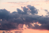 Fototapeta Na sufit - Sunset Clouds With Crimson Tones