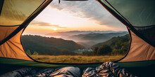 View From A Tent In The Mountains