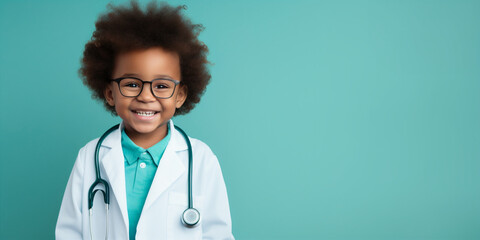 Poster - Portrait of a child doctor