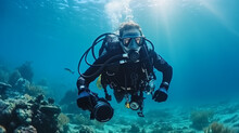 Underwater Photographer Videographer Scuba Dives