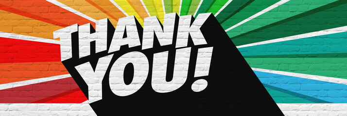 Wall Mural - Thank you!