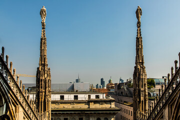 Wall Mural - Roof of Milan Cathedral Duomo di Milano