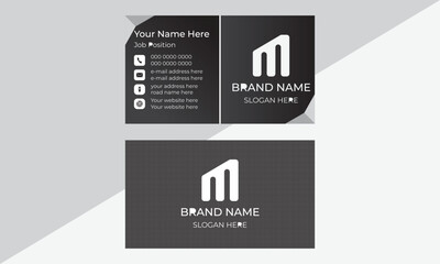 Wall Mural - A modern design layout of business card.Ready for print.