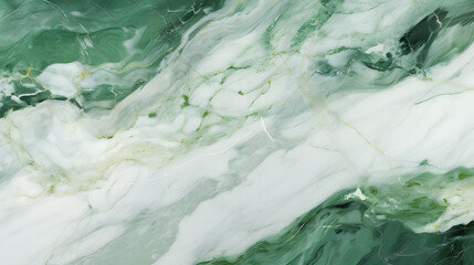 Wall Mural - Green white marble. generative AI.