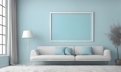 Wall Mural - Interior frame mockup for posters