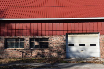 Wall Mural - Exterior of a Garage Building