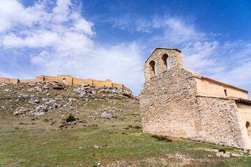 Mozarabic castle of Gormaz in Soria, Castilla y Leon, Spain.