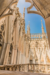 Wall Mural - Roof of Milan Cathedral Duomo di Milano