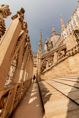 Wall Mural - Roof of Milan Cathedral Duomo di Milano