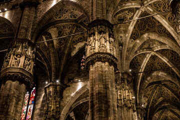 Wall Mural - Roof of Milan Cathedral Duomo di Milano