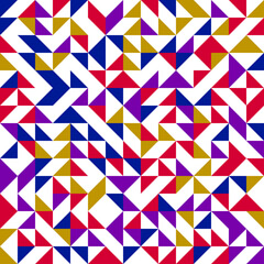 Sticker - Geometric seamless pattern with triangles. Abstract background. Simple modern design. 