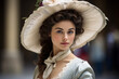 Beautiful Woman Dressed as a Member of the 1700's French Royal Court