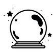 Isolated fortune teller ball icon Vector