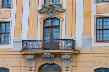 Wall Mural - Moritzburg Castle is located near Dresden in the Saxon village of Moritzburg. The popular fairy tale Three Nuts for Cinderella