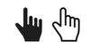 Icon set associated with the computer cursor
