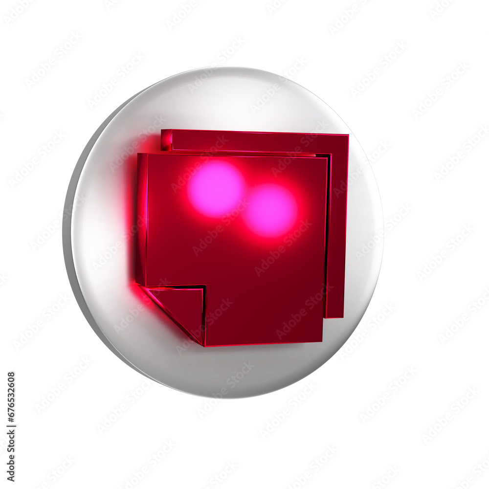 Post It Sticker Red Red Post note stickers icon isolated on transparent background. Sticky ...