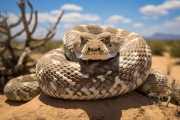 Wall Mural - Serpent wildlife closeup snake venom dangerous predator nature reptile wild animal