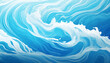 blue and white abstract water wave texture backdrop banner graphic resource as background for ocean wave and water wave abstract graphics paint over generative ai