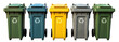 Outdoor garbage bins, cut out