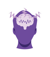 Wall Mural - epilepsy day illustration