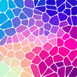 Colorful abstract voronoi mosaic background