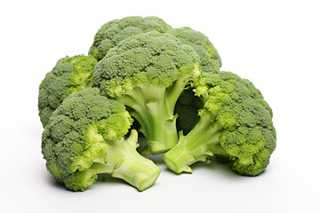 Wall Mural - fresh broccoli isolated on white background