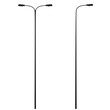 3D rendering illustration of a couple of street lamps