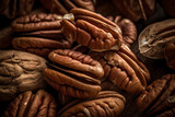 Fototapeta  - A close up of pecans