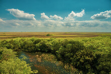 Looking Out Over Shark Valley In The Everglades