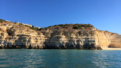 Wall Mural - Rocky coastline near Carvoeiro