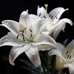 Sticker - close up of white lily