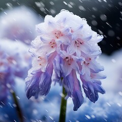 Sticker - pink and blue flowers