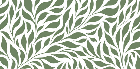 leaf pattern seamless elegant abstract background
