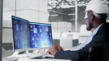 Aufkleber - Industrial Data Automation System On Computer