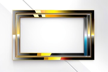 Abstract high tech white border, futuristic technology background
