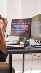 Aufkleber - Ransomware Cyber Attack Using Malware