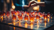 candles in the church HD 8K wallpaper Stock Photographic Image 