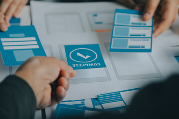 ux graphic designer creative sketch planning application process development prototype wireframe for
