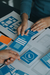 ux graphic designer creative sketch planning application process development prototype wireframe for