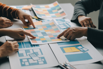 ux graphic designer creative sketch planning application process development prototype wireframe for
