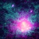 Fototapeta Kosmos - star dust radiating across the universe. 