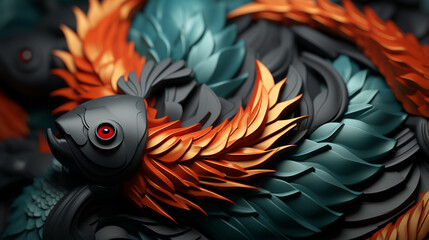 Sticker - bird of paradise HD 8K wallpaper Stock Photographic Image 