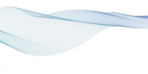 Abstract wavy lines flowing curve gradient color on transparent background. Abstract white background colorful lines. modern wavy stripes on white background isolated.