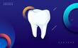 vector design with oral health concept. dental health in children and adults. the design features illustrations of teeth. regular dental care